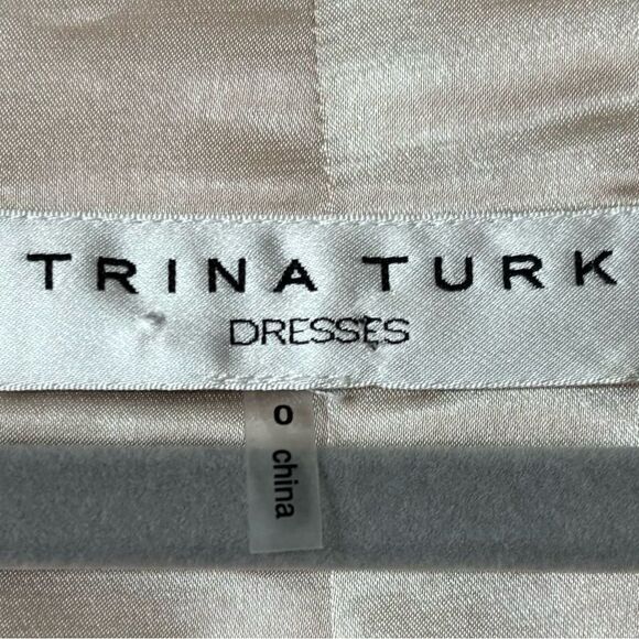 Trina Turk Orange Mini Dress Floral Print Blouse Size 0 - Picture 9 of 9